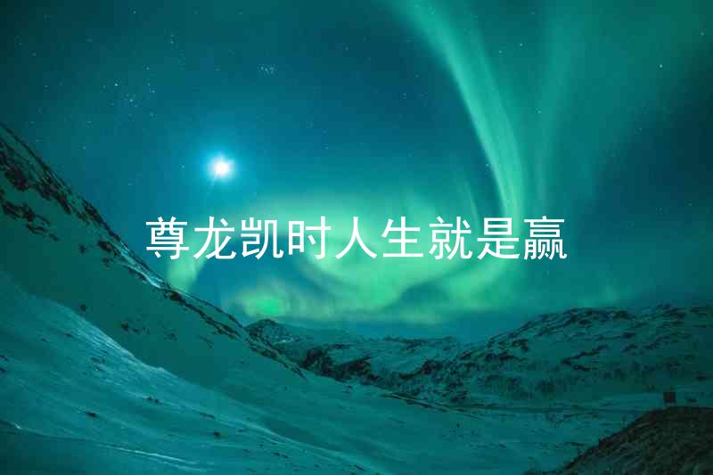 尊龙凯时人生就是赢